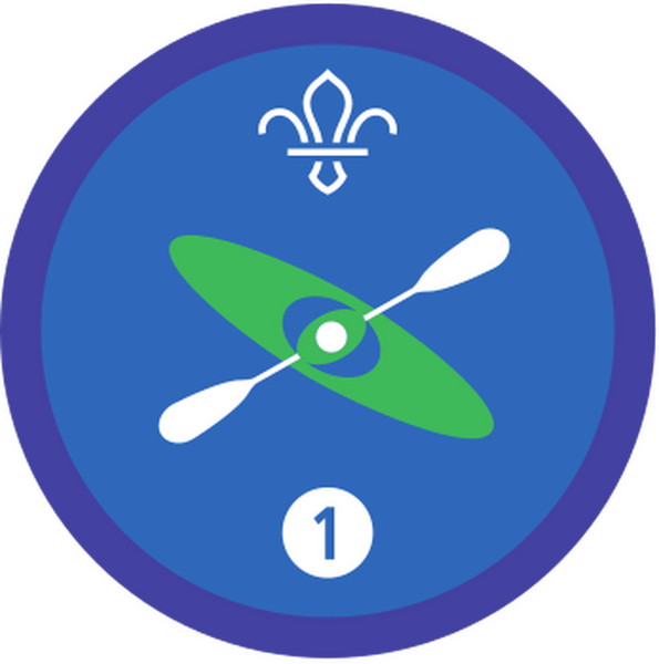 Example paddle sports badge